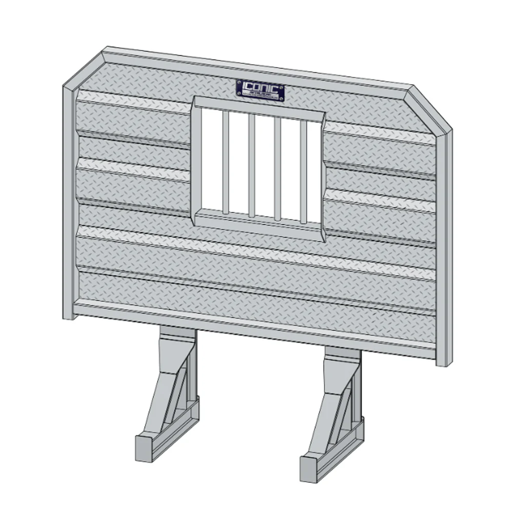 76" x 68" Cab Rack with Jail Window