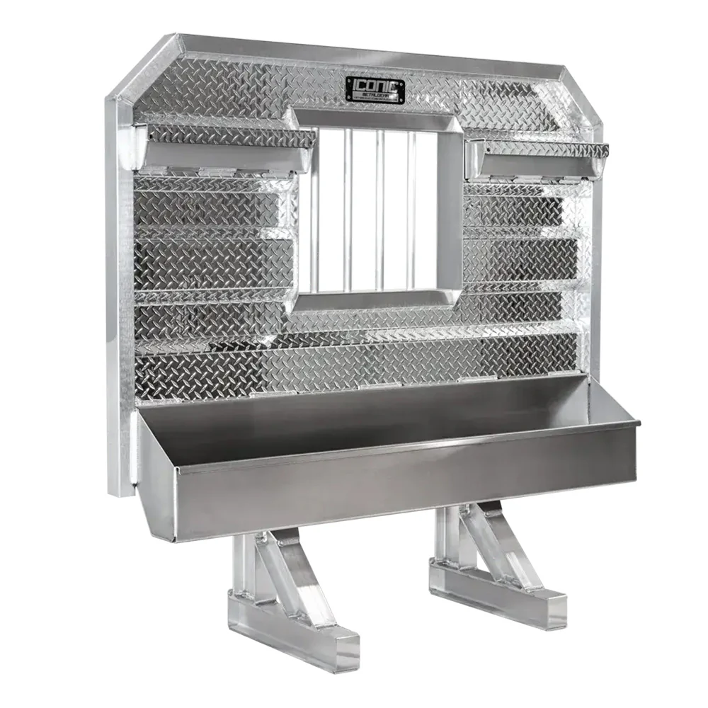 76" x 68" Cab Rack with Single Chain Tray - Image 3