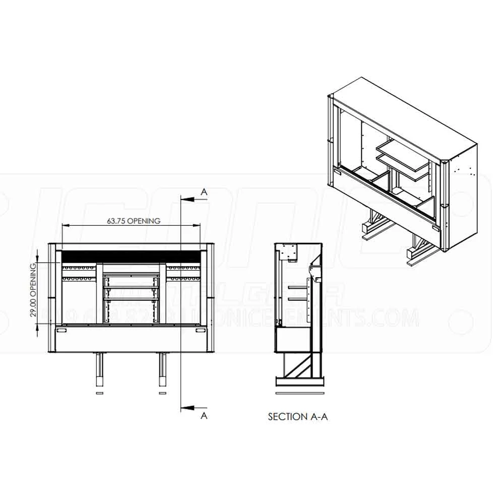 78" x 68" x 22" Roll Up Cab Rack - Image 6