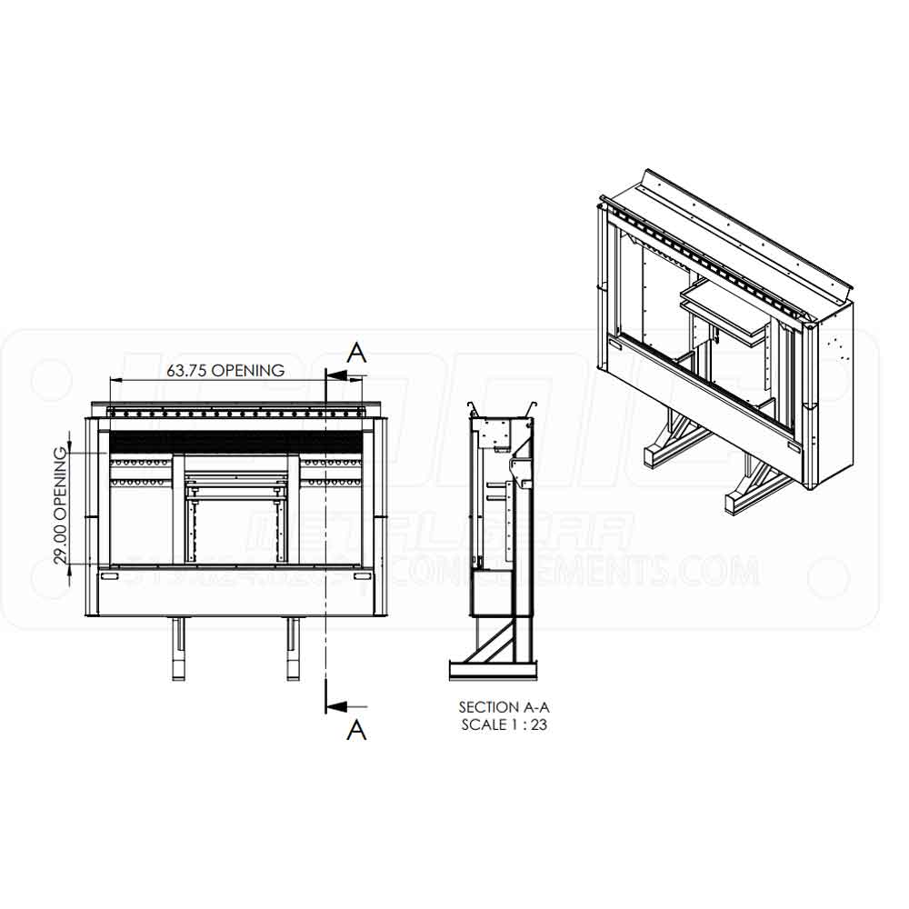 78 x 68 x 24 Fully Loaded Roll Up Cab Rack - Image 2