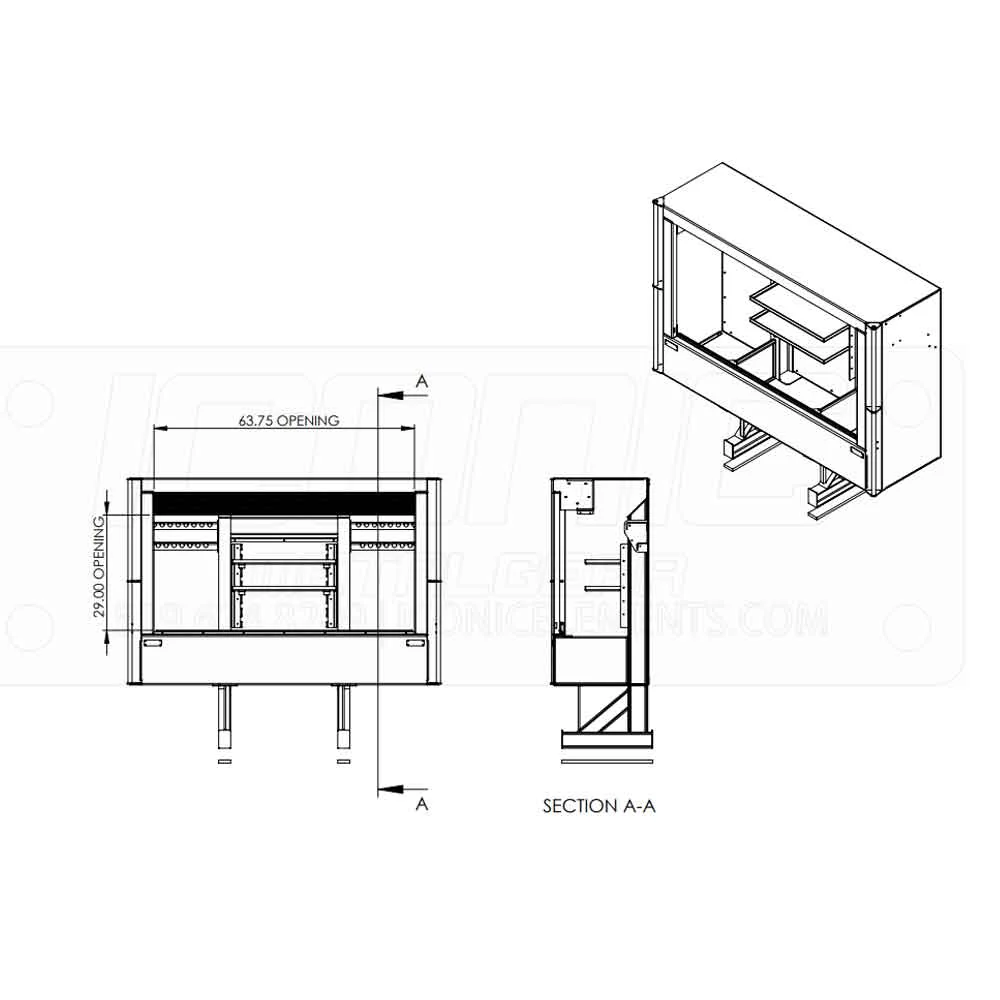 78" x 68" x 24" Roll Up Cab Rack - Image 6