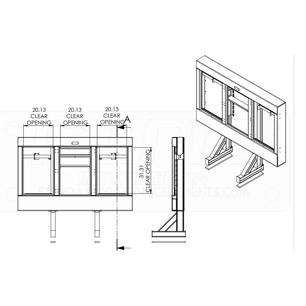 78 x 68 x 8 Enclosed Cab Rack - Image 5