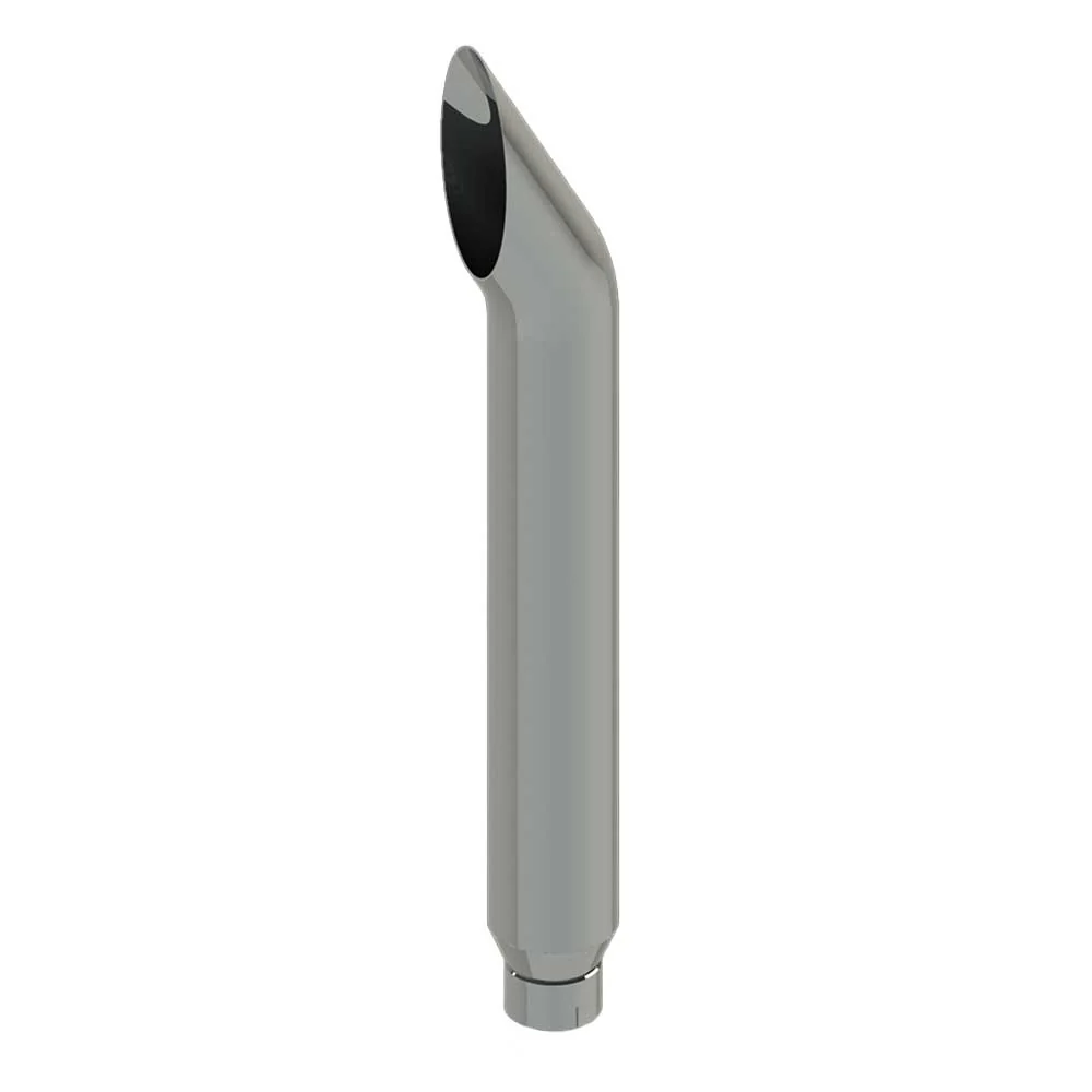7" To 5"D x 84"L Short 30 Top Chrome One-Piece Stack with Expanded End