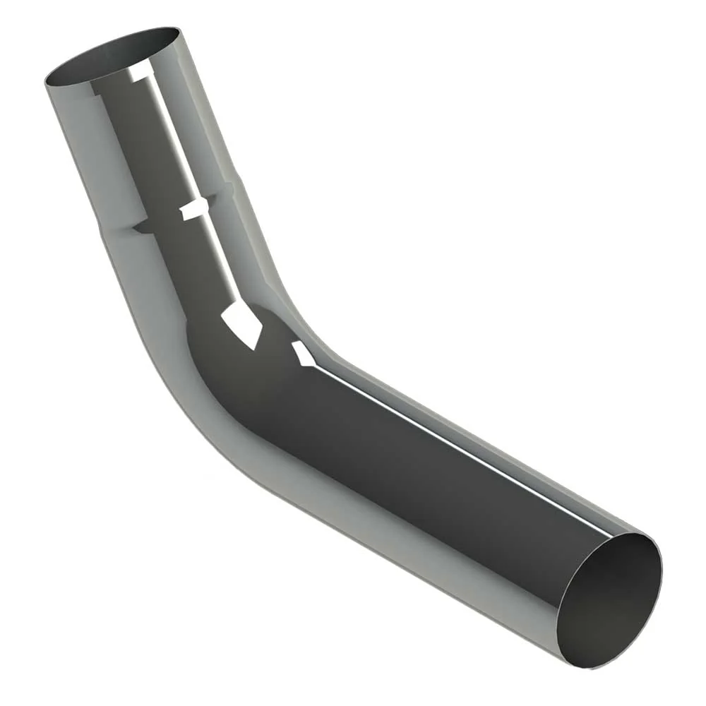 7"D x 9"L x 24"R 60 Degree Chrome Elbow Plain End