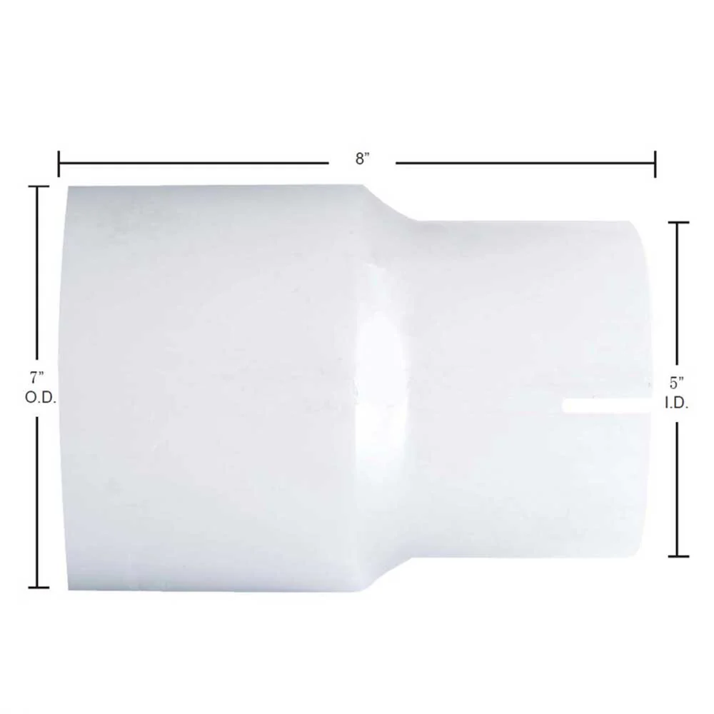 7"OD to 5"ID Chrome Reducer