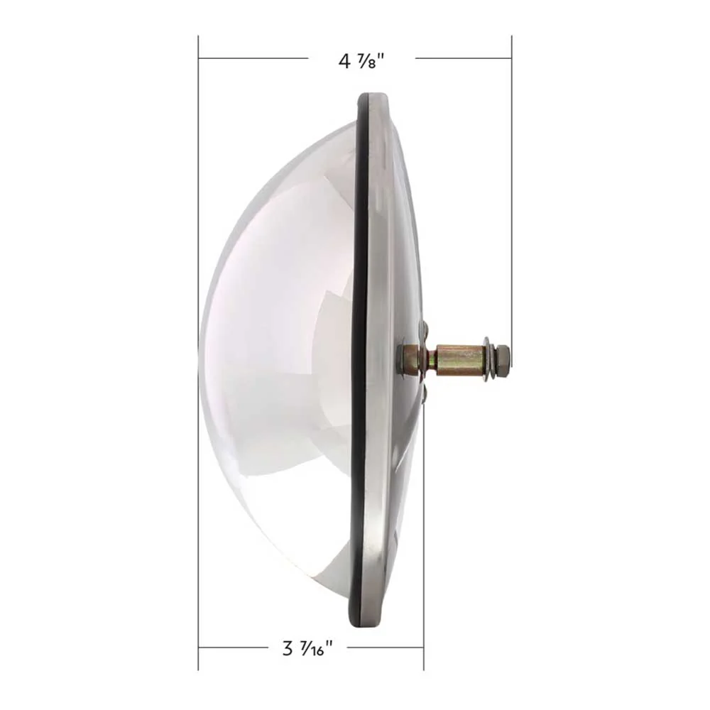 8-1/2" Stainless Steel Full Dome Convex Mirror - Image 4