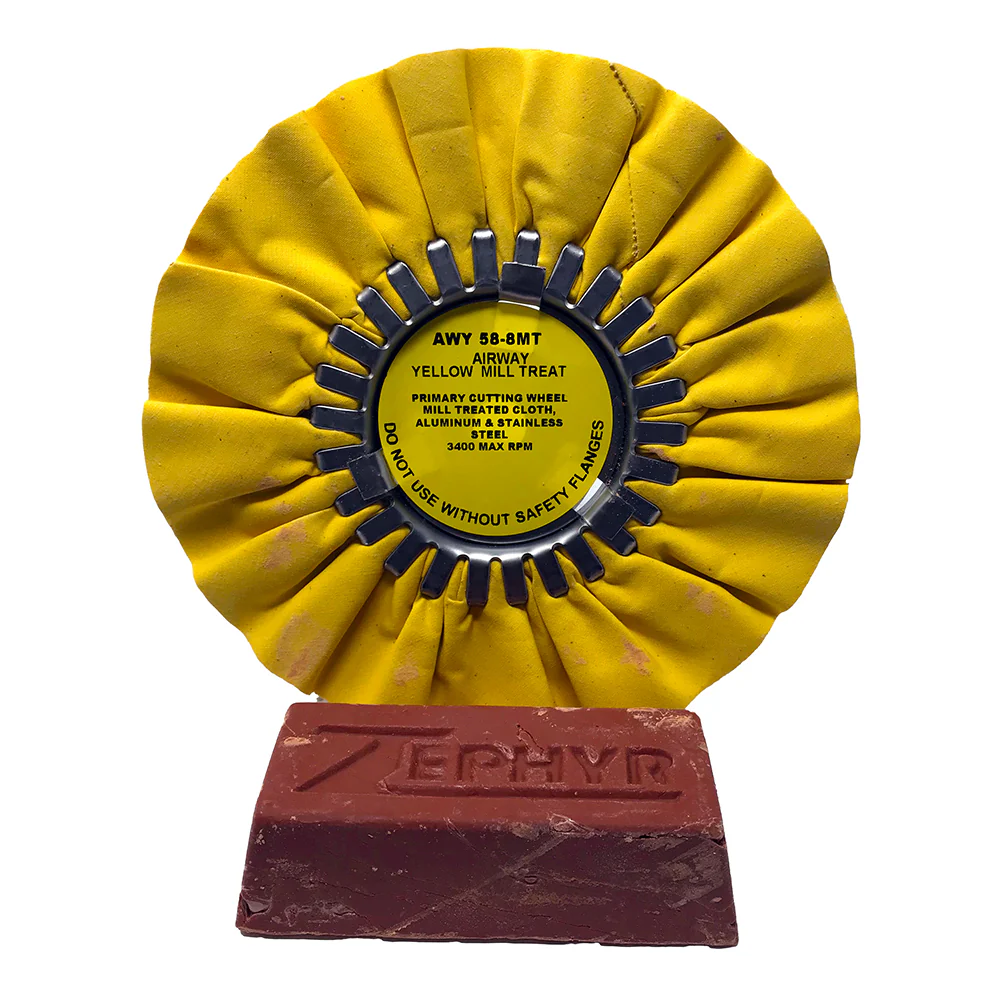 8" Buffing Wheel with Rouge Bar - Image 2