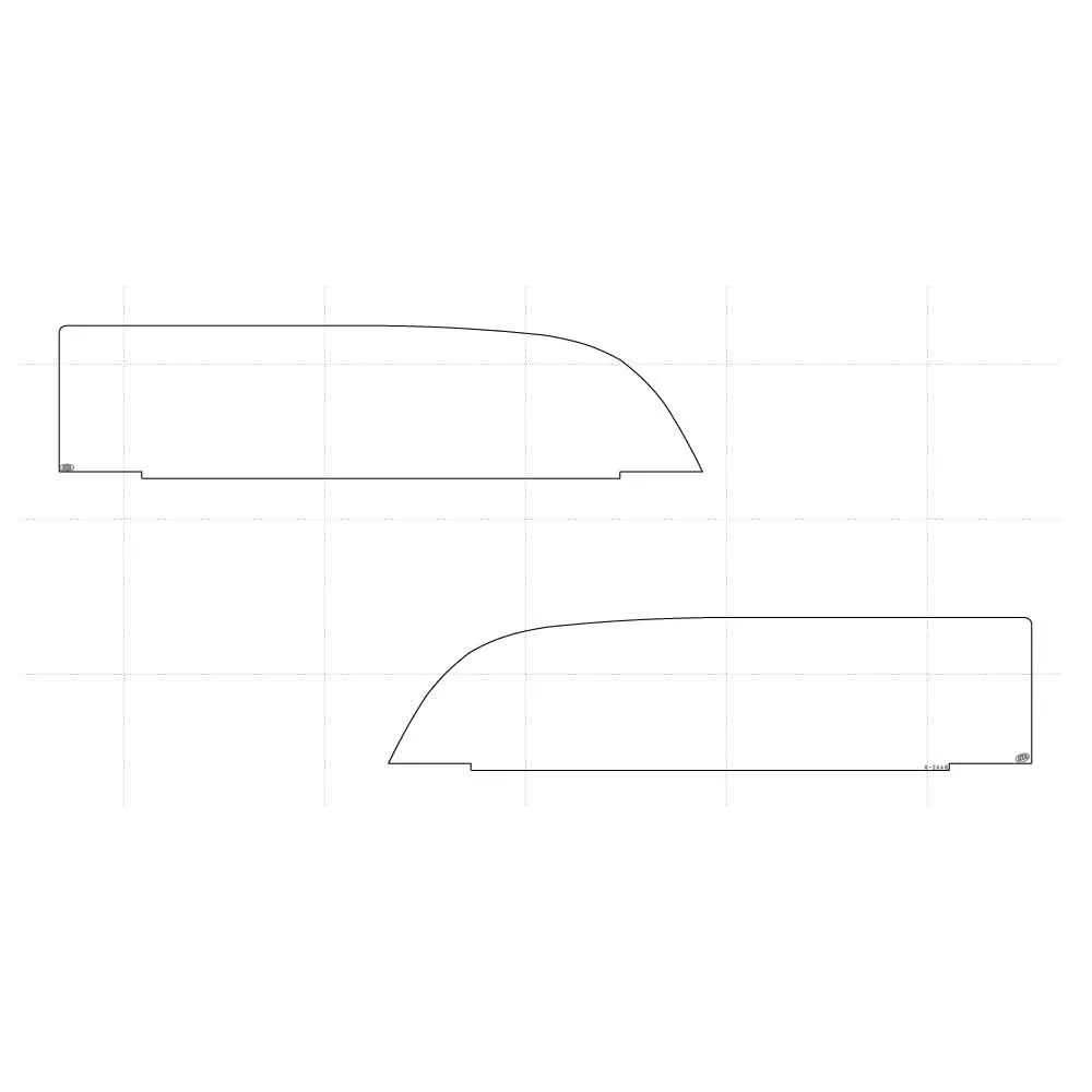 8" Stainless Munster Chop Top Door Trim 2013-2024 Kenworth T680, T880 - Image 2