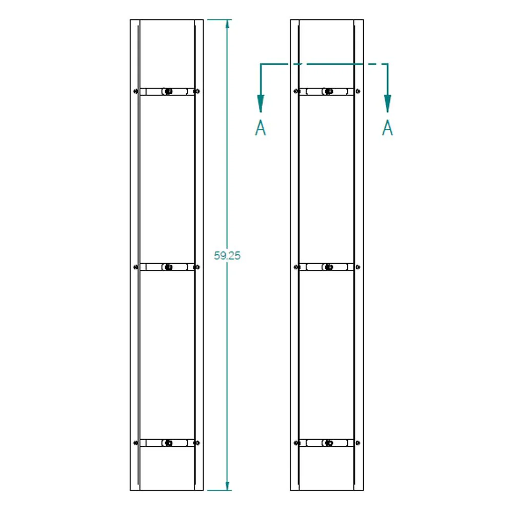 8" x 60"L Stainless Steel Exhaust Shield with Clamps - Image 2