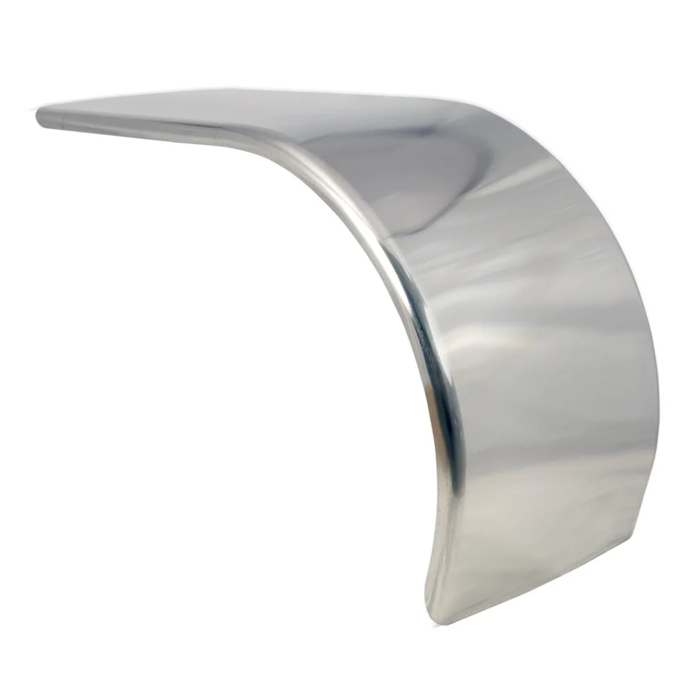 80" Mirror Finish Stainless Rolled Half Fenders