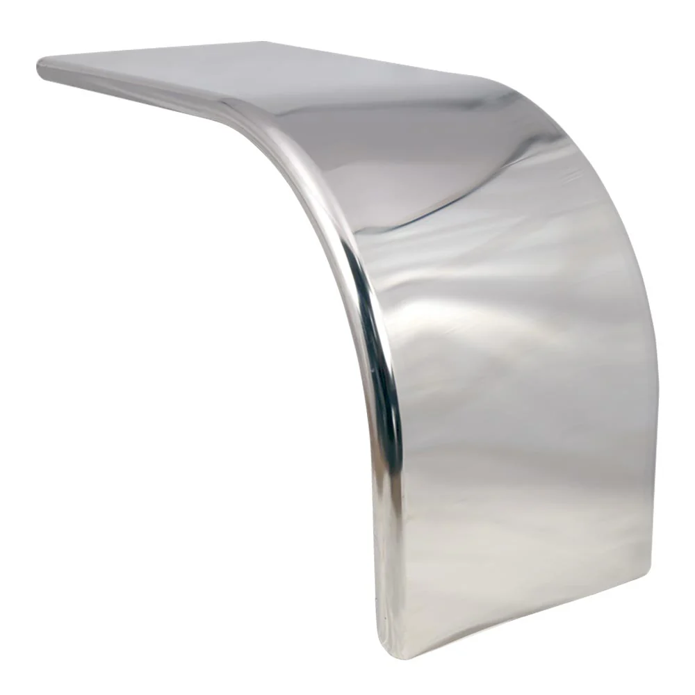 80" Mirror Finish Stainless Steel Half Fenders