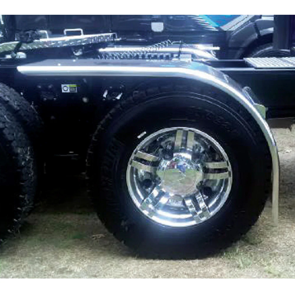 80" Stainless Steel Low Rider Half Fenders - Image 2