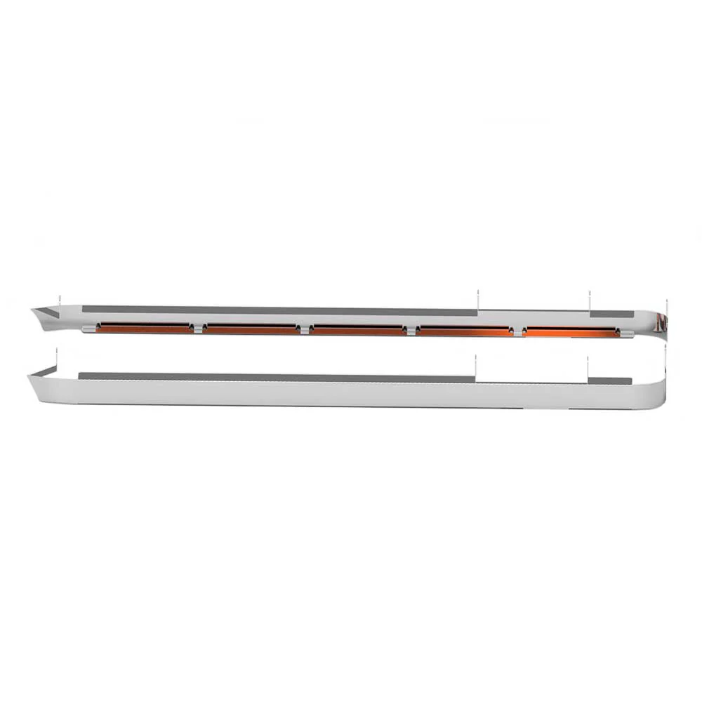 86" x 1" Kenworth W900L Stainless Steel Sleeper Panel