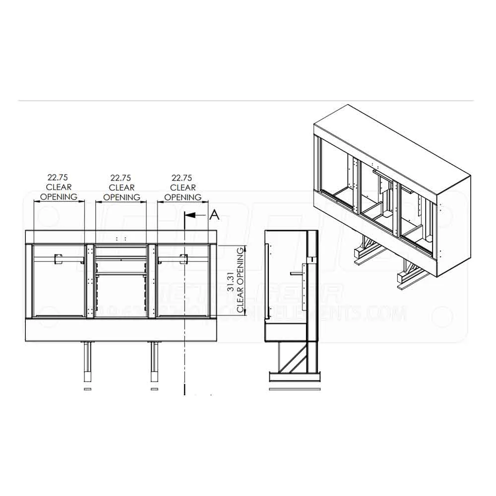 86" x 68" x 24" Enclosed Cab Rack - Image 5