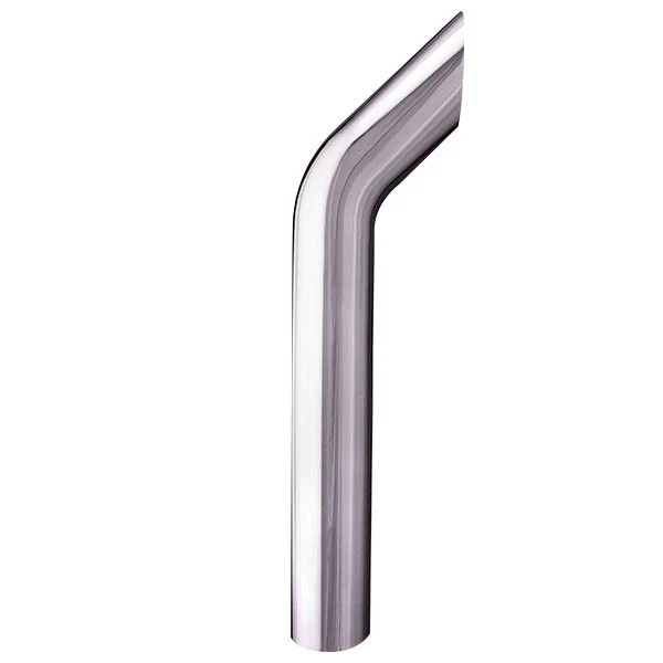 8"D x 108"L Bullhorn One-Piece Chrome Stack