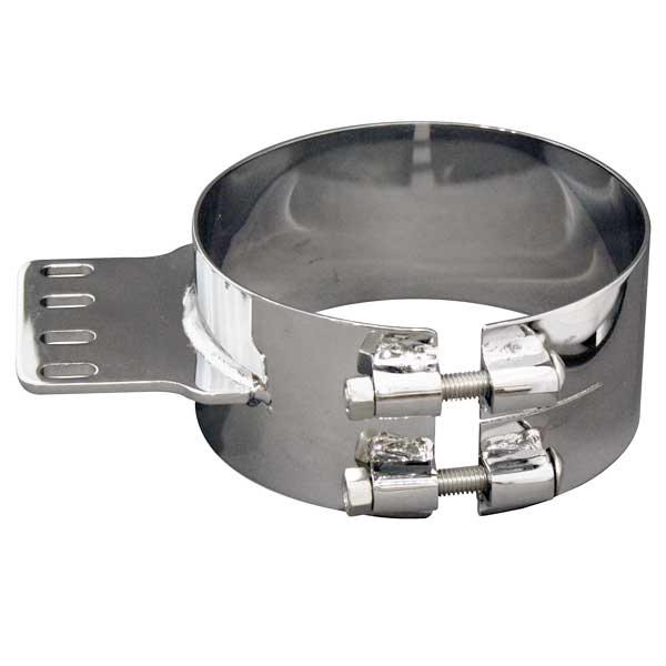 8"D x 3.5"W Kenworth W900A, W900B Chrome Clamp