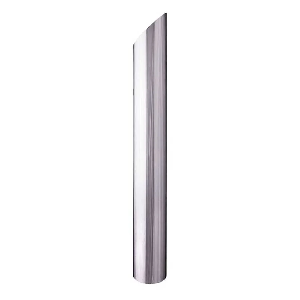 8"D x 36"L Mitered Chrome One-Piece Stack