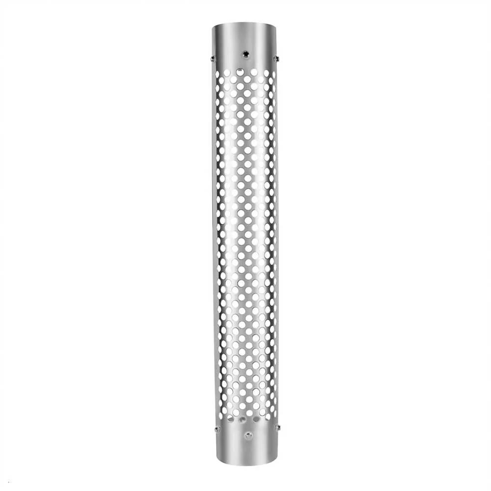 8"D x 48"L 180 Degree SS Muffler Guard with Round Holes