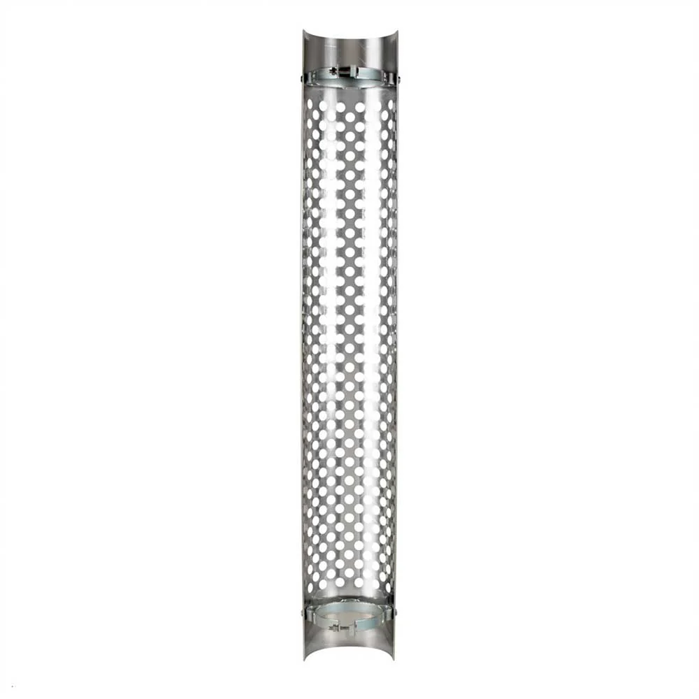 8"D x 48"L 180 Degree SS Muffler Guard with Round Holes - Image 3