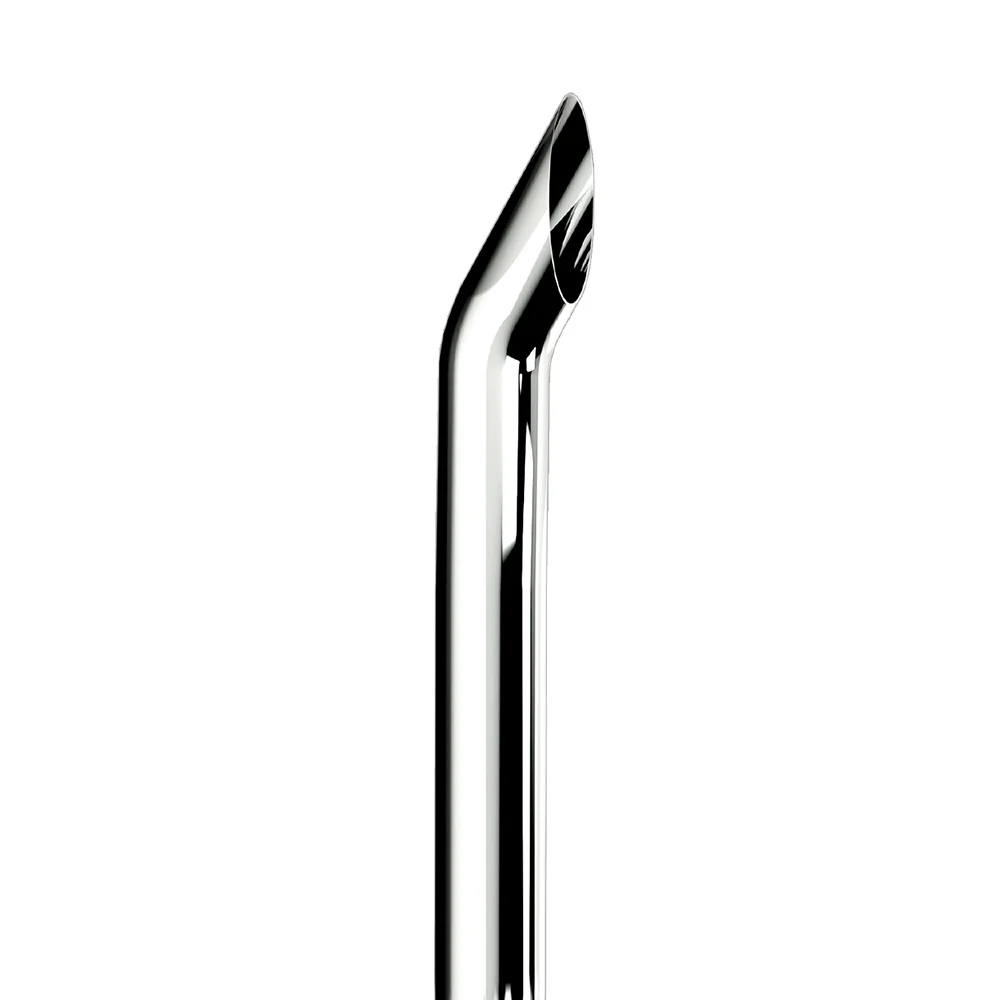 8"D x 96"L Boilermaker One-Piece Chrome Top Stack