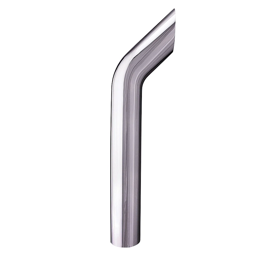 8"D x 96"L Bullhorn One-Piece Chrome Stack
