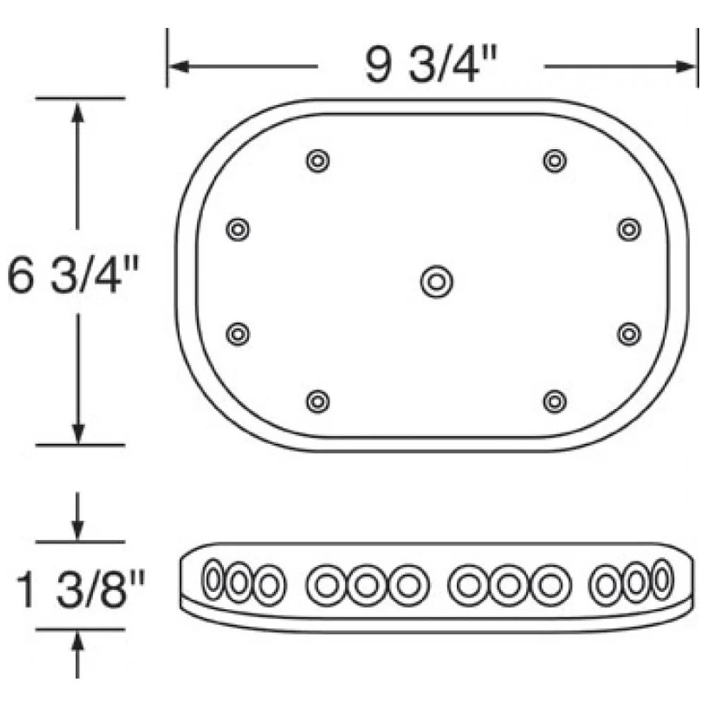 9-3/4" 30 LED Micro Warning Light Bar Magnet Mount - Image 4