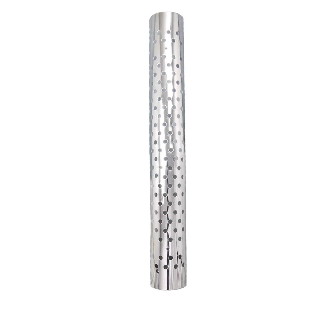 9" or 10"D x 48"L 270 Degree Stainless Steel Muffler Guard with Round Hole Cutouts