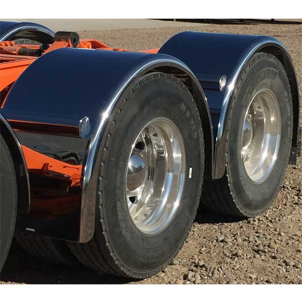 90" 430 Stainless Low Rider Single Axle Fenders