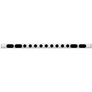 94" Bumper Bar with Oval and 2" Round Light Cutouts