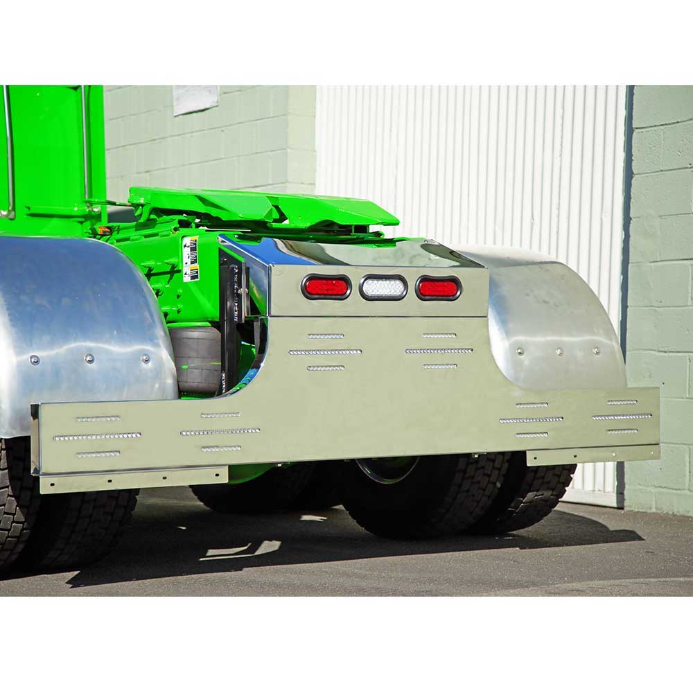 94" Reverse One-Piece Stainless Steel Rear T-Bar with Strip Light Holes