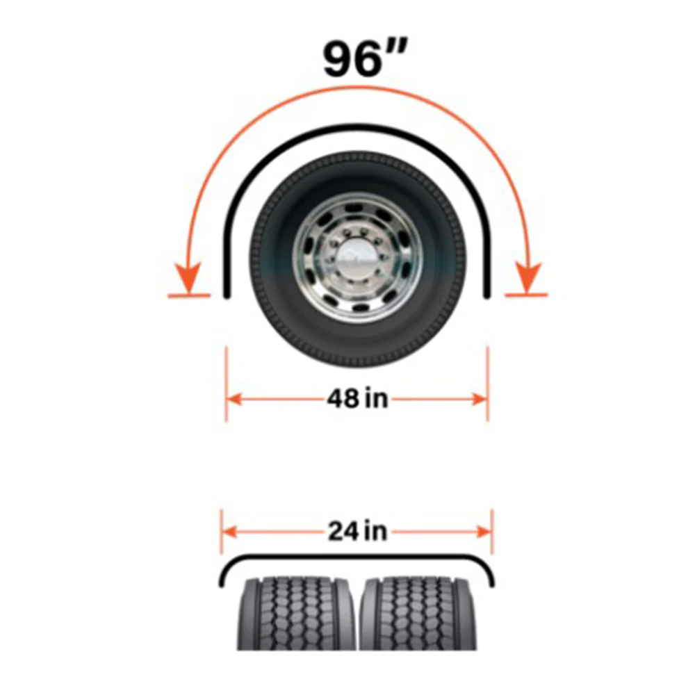 95" Super Long Single Axle Fenders - Image 2