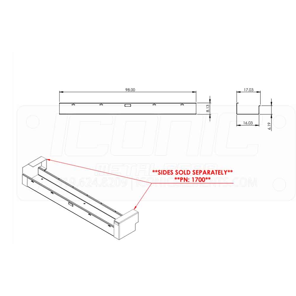 98" Standard Wood Tray