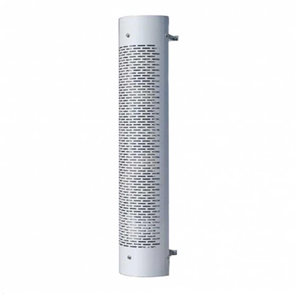 9"D x 48"L 270 Degree Stainless Steel Exhaust Shield with Horizontal Slots