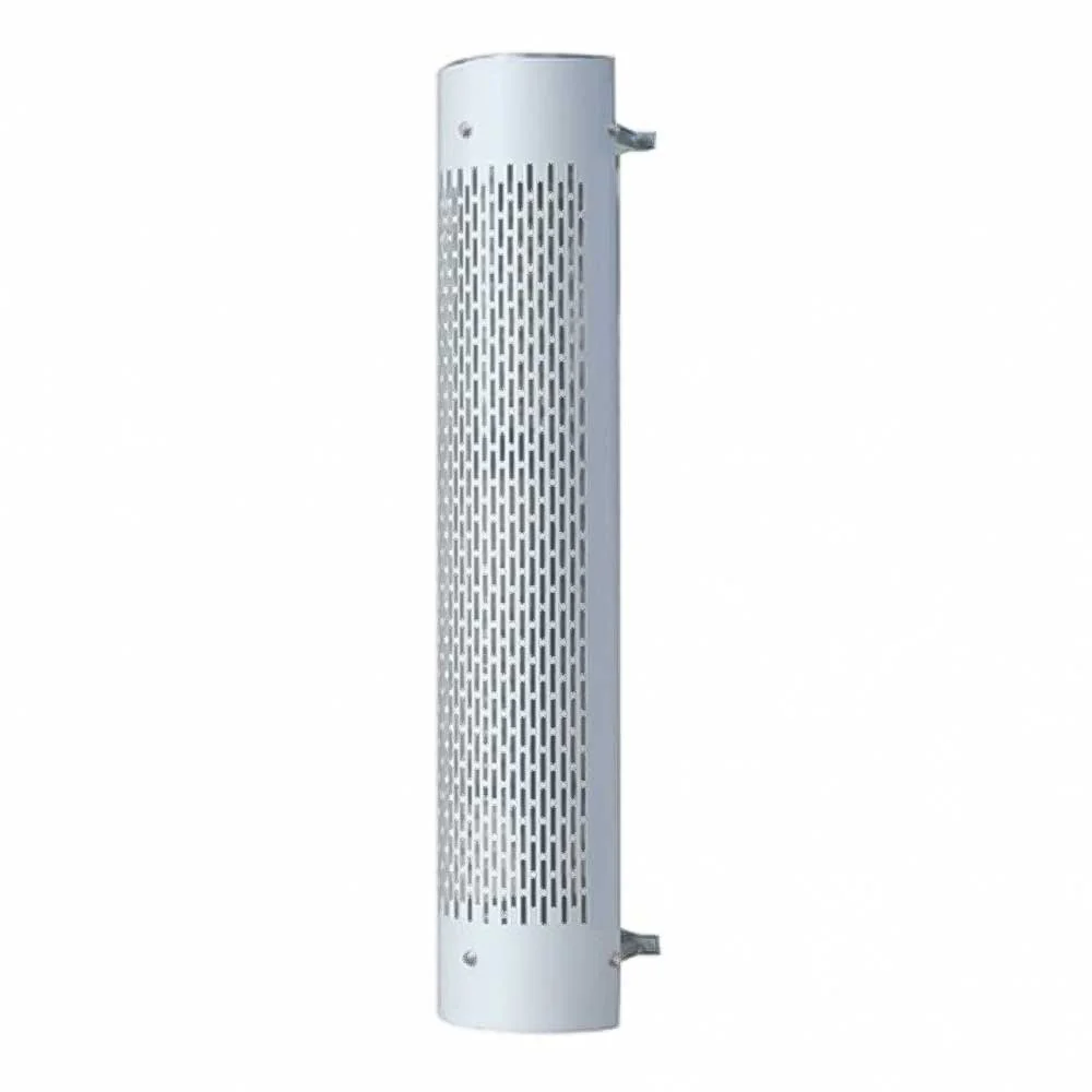 9"D x 48"L 270 Degree Stainless Steel Exhaust Shield with Vertical Slots