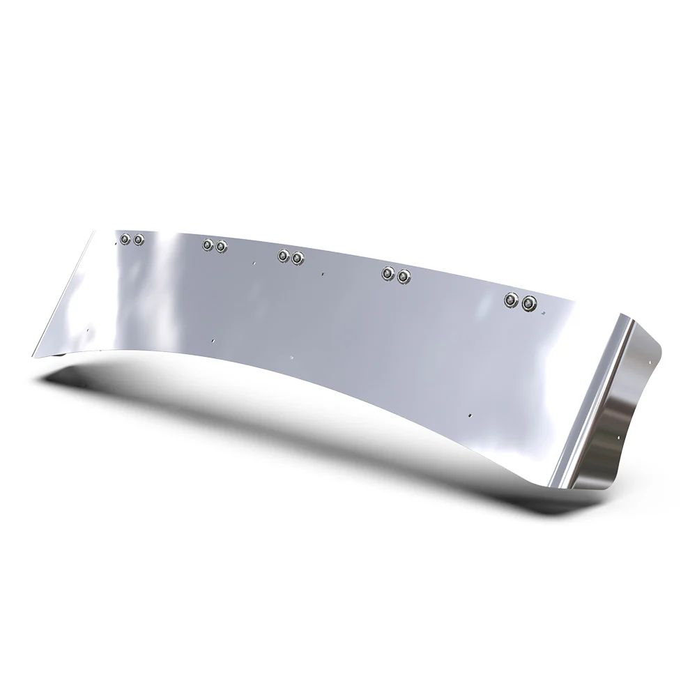 AERO 430 SS Visor KW T680, T880, W990 with Ten Amber LED Button Lights - Image 4