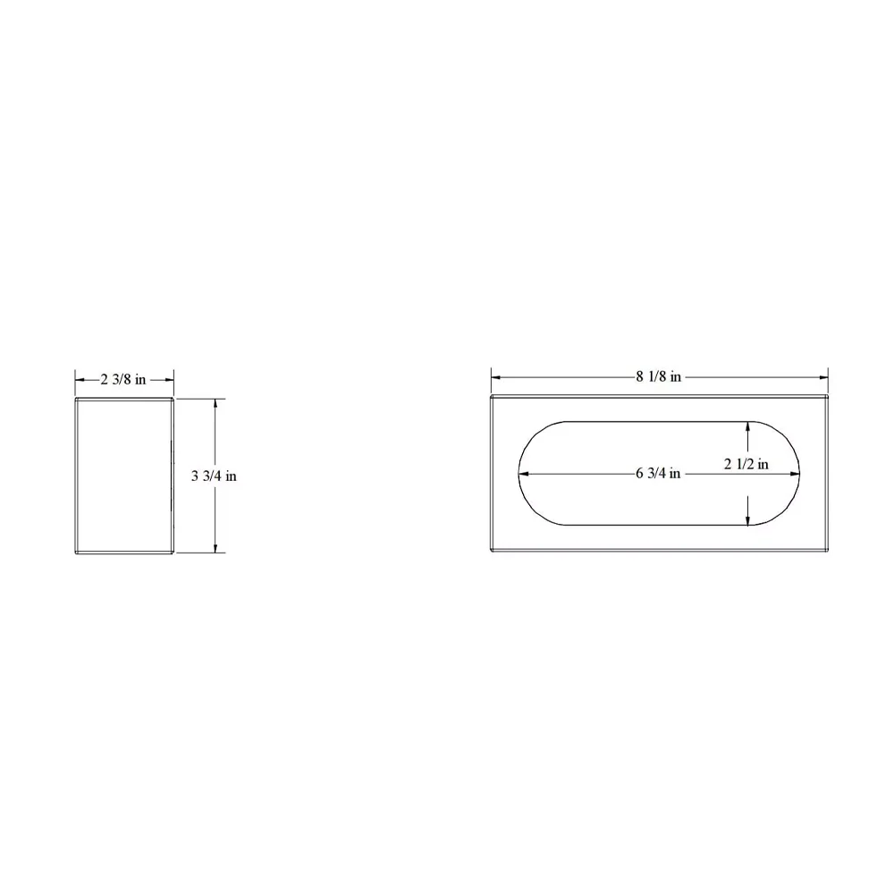 Aluminum Single Oval Light Box Bracket - Image 3