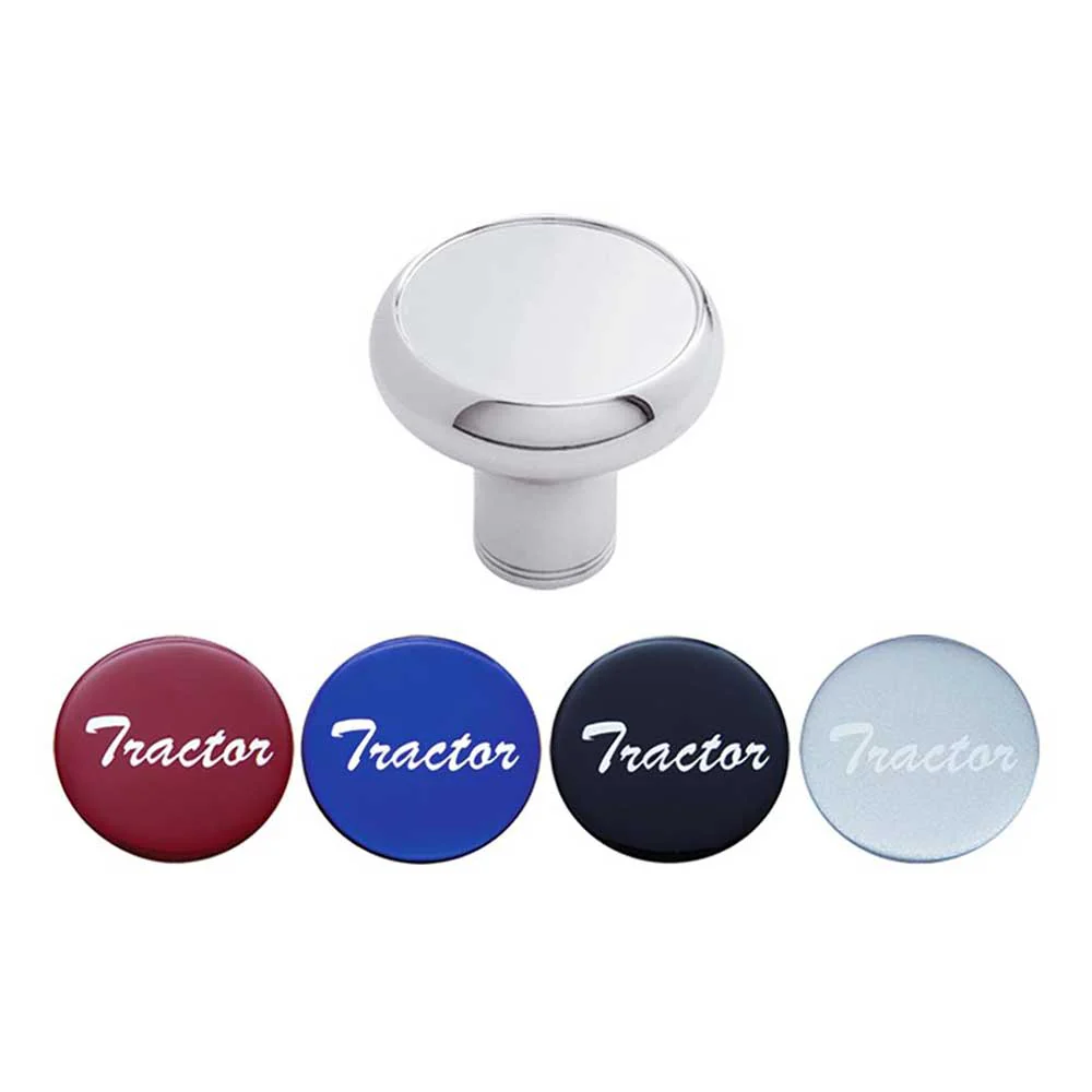 Aluminum Tractor Knobs with Multi-Color Glossy Tractor Stickers - Thread On - Image 3