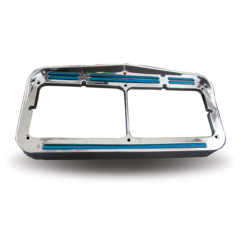 Amber/Blue Flatline Dual Color LED Headlight Bezel - Image 3