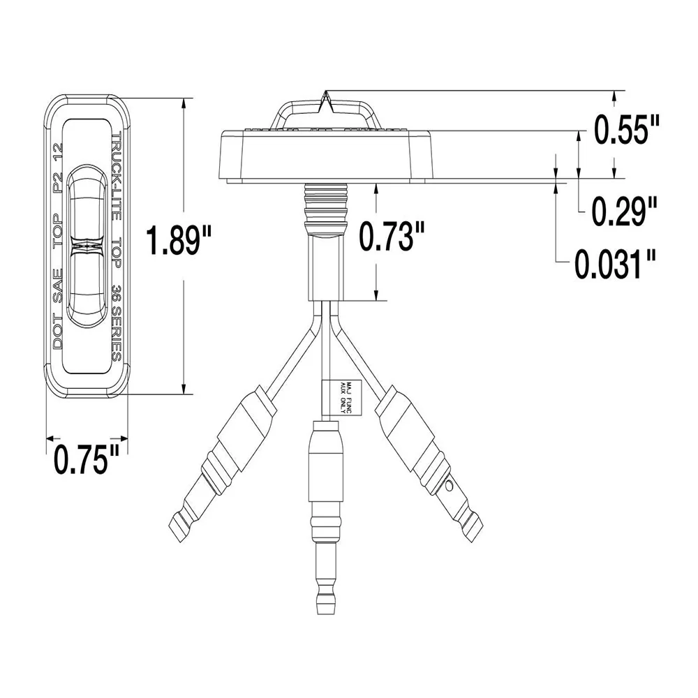 Amber Dual Function LED Marker/Clearance Light - Image 4