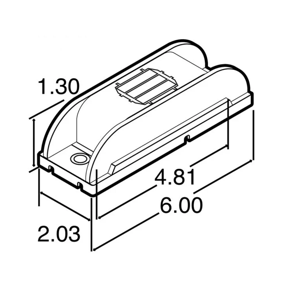 Amber LED Rectangular Marker Clearance Light - Image 3