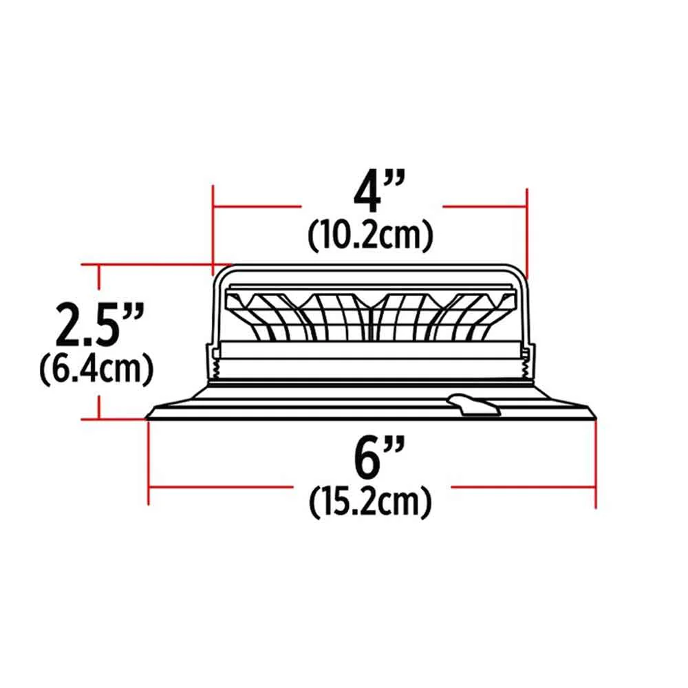 Amber Low Profile LED Strobe Light - Image 2