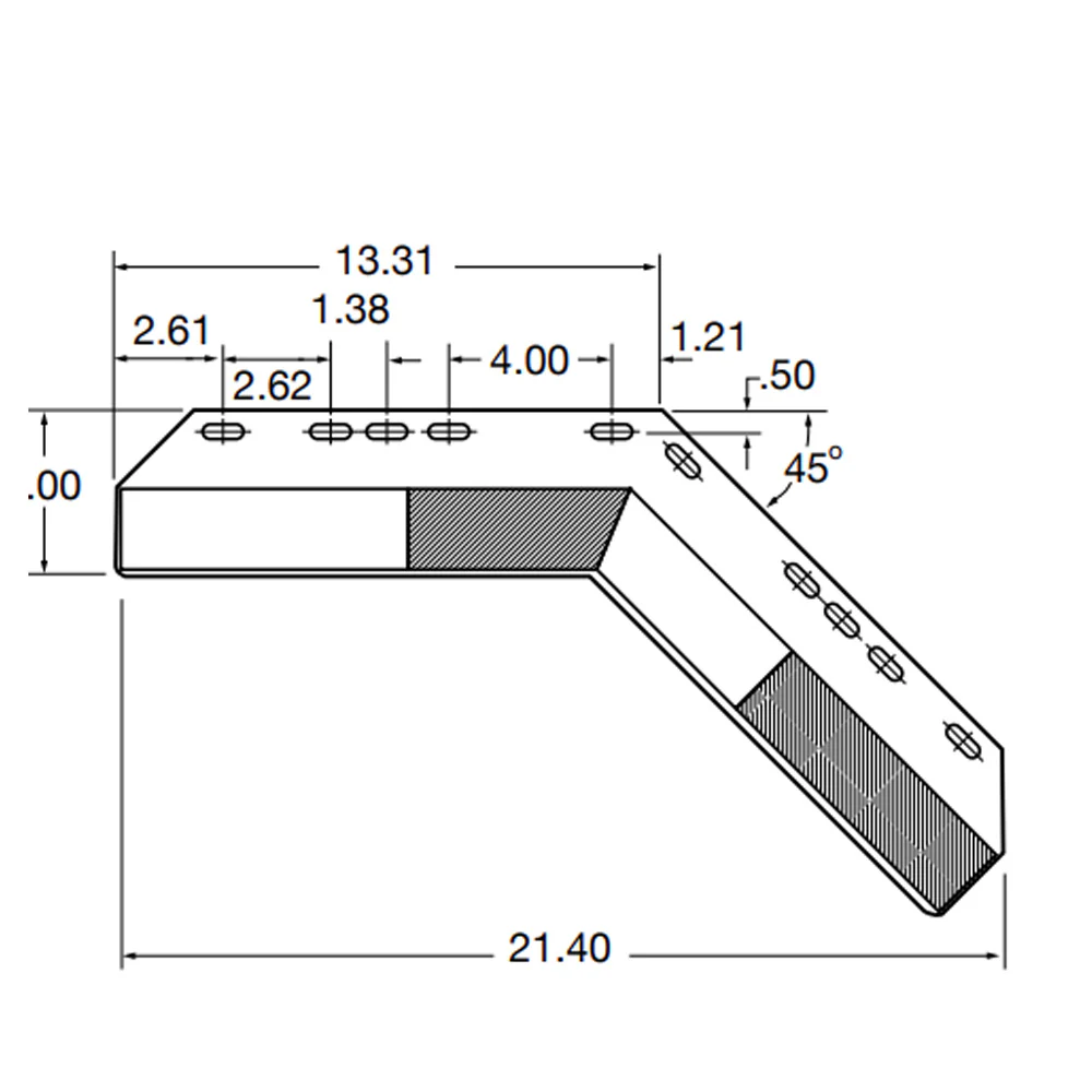 Angled Conspicuity Mud Flap Hanger - Image 2