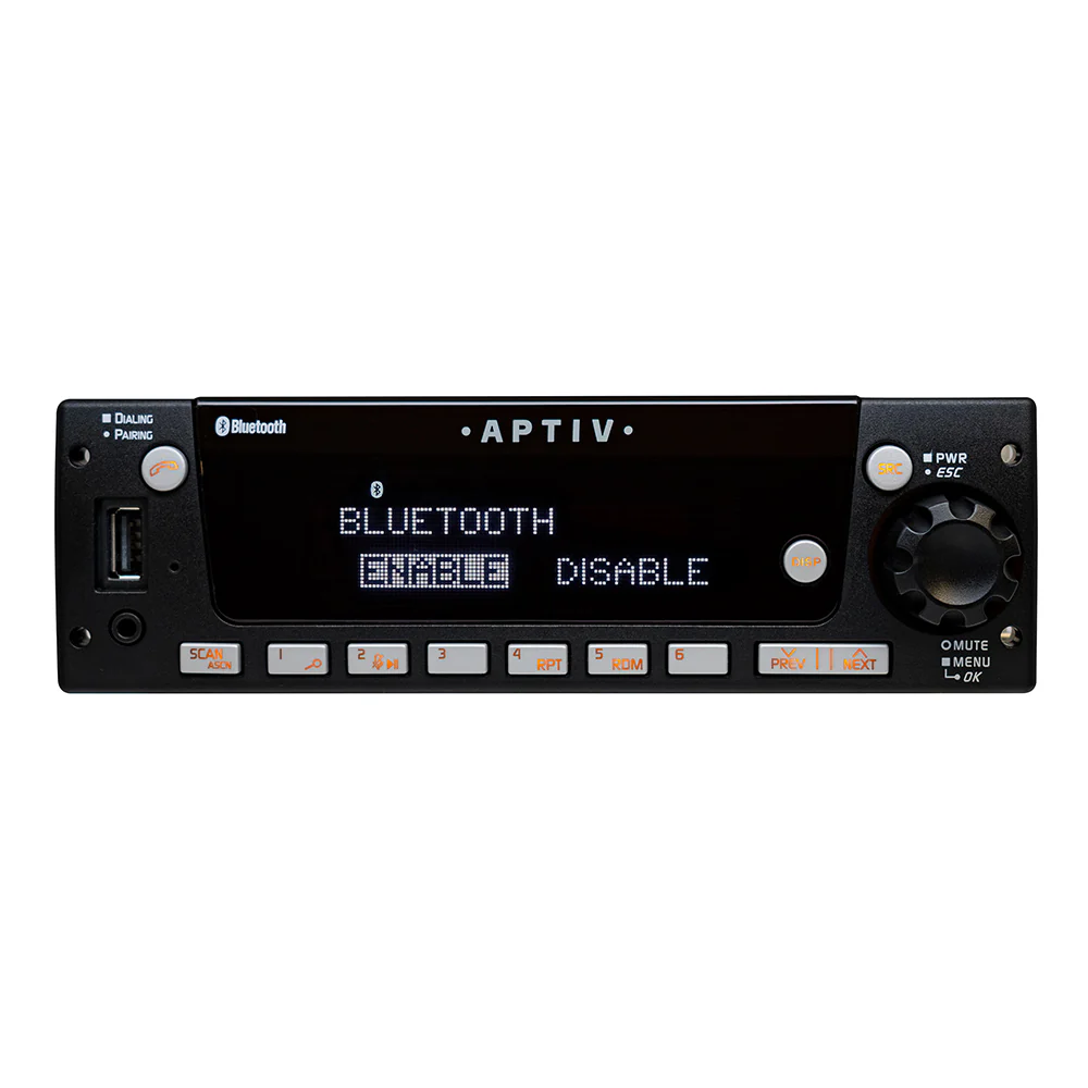 Aptiv Heavy-Duty 24 Volt Radio AM/FM/WB with Integrated Bluetooth ®