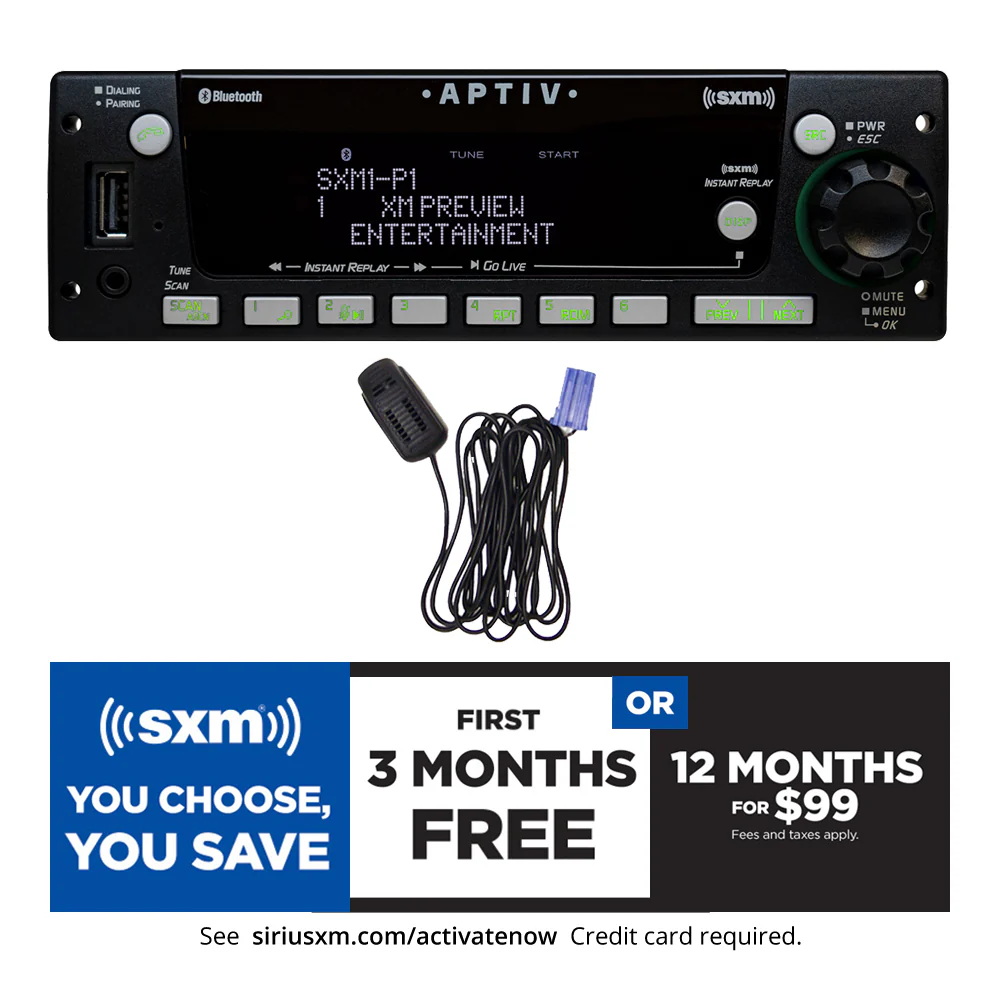 Aptiv Heavy-Duty Radio AM/FM/WB with Integrated Bluetooth ® and Integrated SiriusXM ® Satellite Radio - Image 2