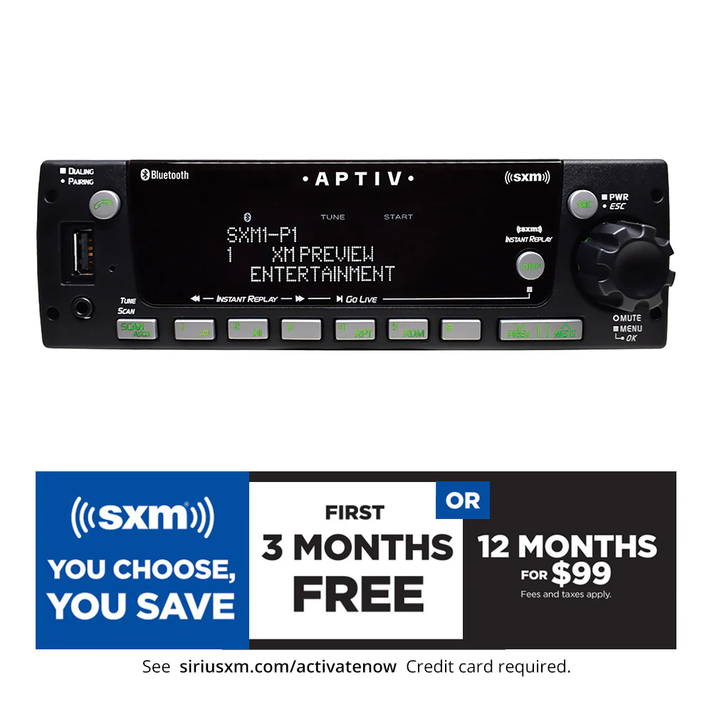 Aptiv Heavy-Duty Radio AM/FM/WB with Integrated Bluetooth ® and Integrated SiriusXM ® Satellite Radio - Image 3