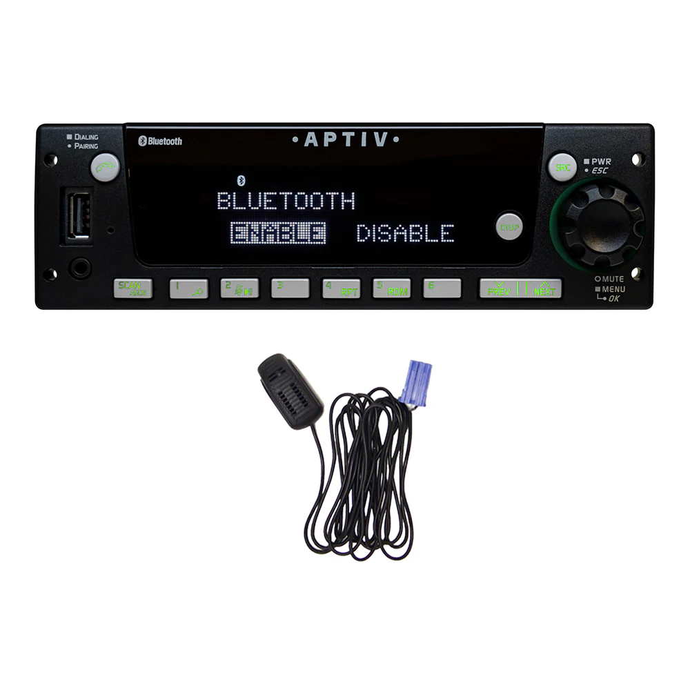 Aptiv Heavy-Duty Radio AM/FM/WB with Integrated Bluetooth ® Mic