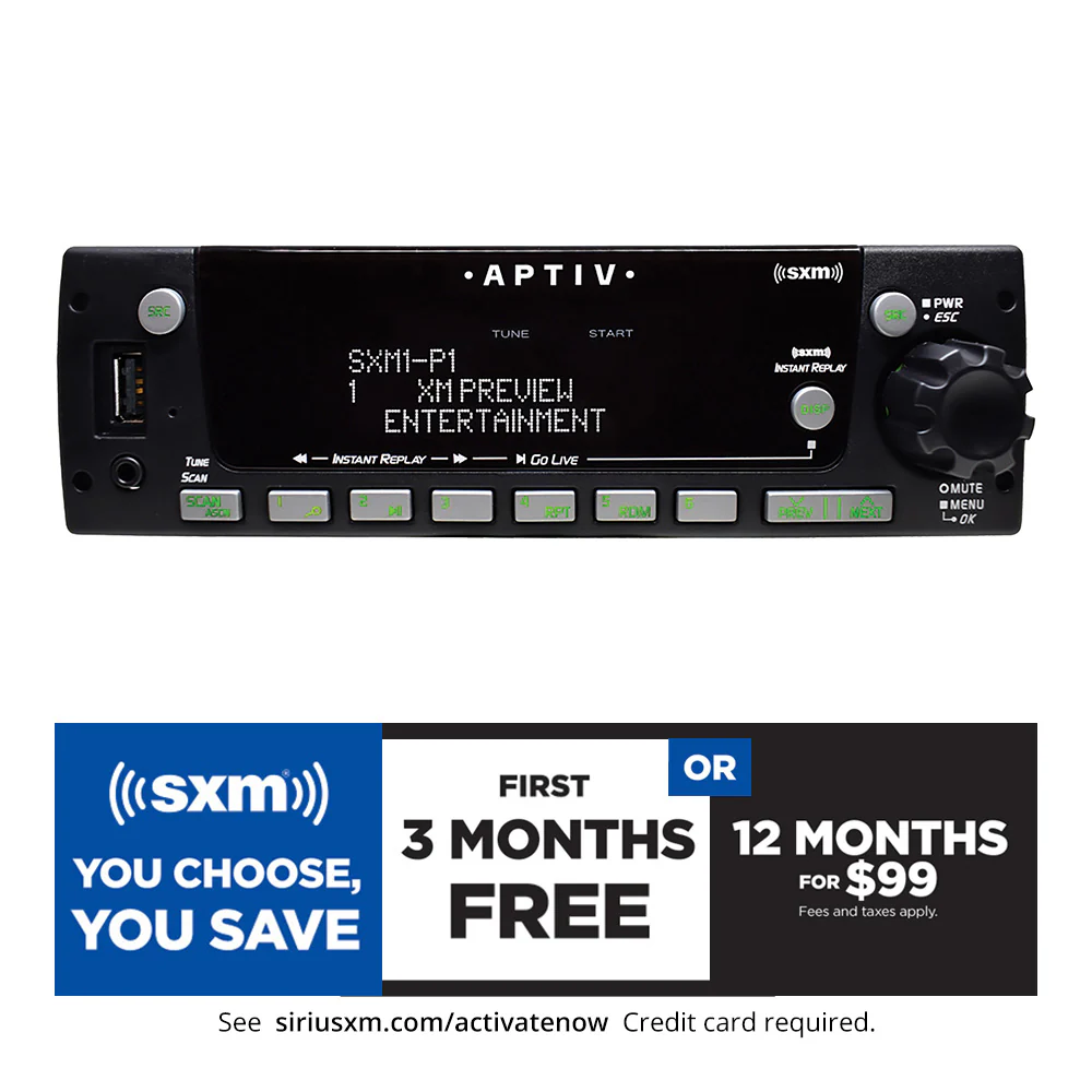 Aptiv Heavy-Duty Radio AM/FM/WB with Integrated SiriusXM ® Satellite Radio - Image 6