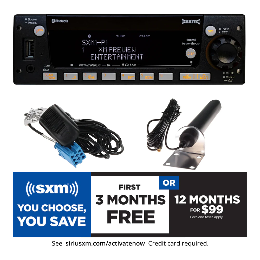 Aptiv Heavy-Duty Radio with Integrated Bluetooth and SiriusXM Satellite Radio Bundle Pack for Freightliner Cascadia 2017+ - Image 8