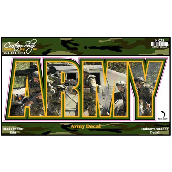 Army Vinyl Decal