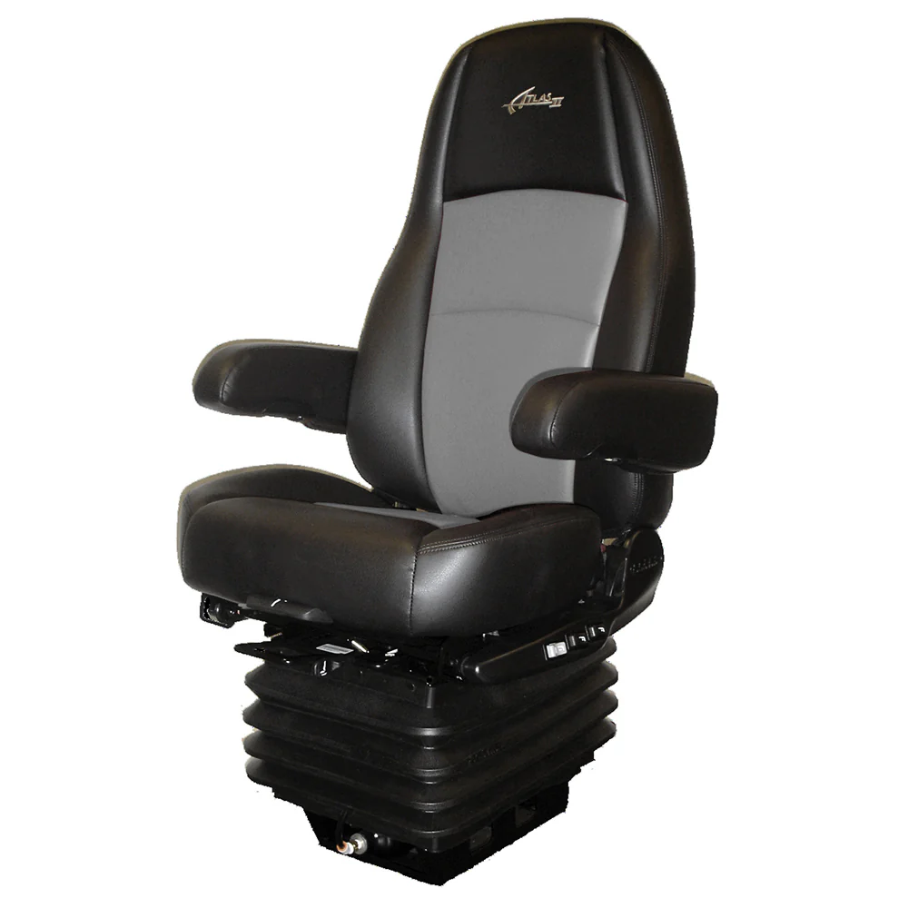 Atlas II ActiveVRS Truck Seat, Black/Gray Ultraleather